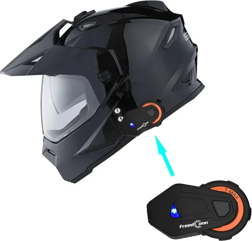 Miniatura 8 de 1Storm Dual Sport Motocross Off Road Casco de cara completa con visera doble: HF802