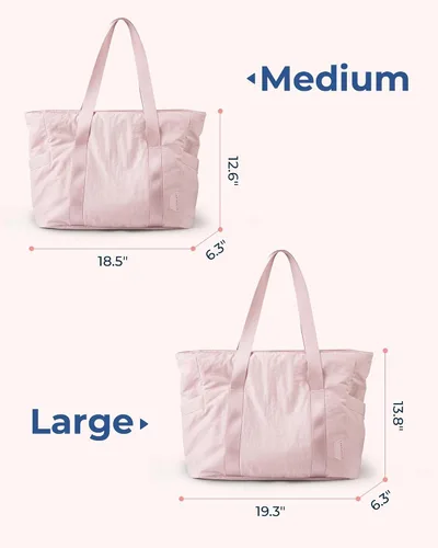 Miniatura 17 de BAGSMART Bolsa de mano para mujer con cremallera, bolsa de gimnasio con compartimentos, bolsa de trabajo para enfermera, baile, bolsa de yoga
