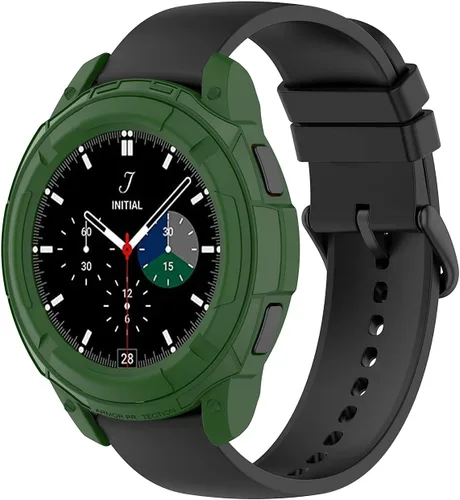Miniatura 3 de Samsung Galaxy Watch 4 Classic - Funda protectora de 1.81 pulgadas (1.811 in) con marco de anillo bisel (negro/azul/rojo/blanco/verde)