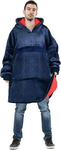 Miniatura 41 de Tirrinia Sudadera Manta de Gran Tamaño con Capucha, Mantas Sherpa Esponjosas Vestibles, Manta Sudadera Reversible y Acogedora, Regalo para Adultos #