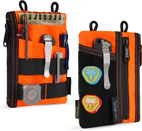Miniatura 15 de VIPERADE VE16 Bolsa EDC, Organizador EDC para Hombres - Organizador de Bolsillo Bolsa Multiherramienta Billetera para Equipos EDC Verde/beige