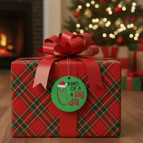 Miniatura 8 de Adornos divertidos: novedad "Kind of a Big Dill" para compañeros de trabajo, intercambio de elefantes blancos y humor para adultos