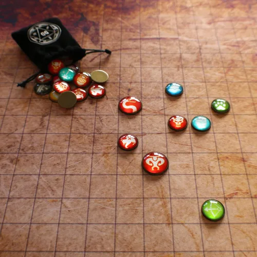 Miniatura 3 de Alfombrilla de batalla de cuadrícula con fichas de juego para Calabozos y Dragones
