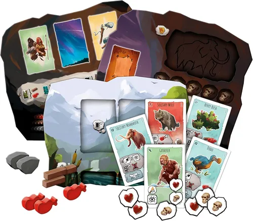 Miniatura 5 de Asmodee Juego de mesa Paleo: una aventura paleolítica cooperativa para entusiastas de la estrategia, diversión familiar cooperativa para niños