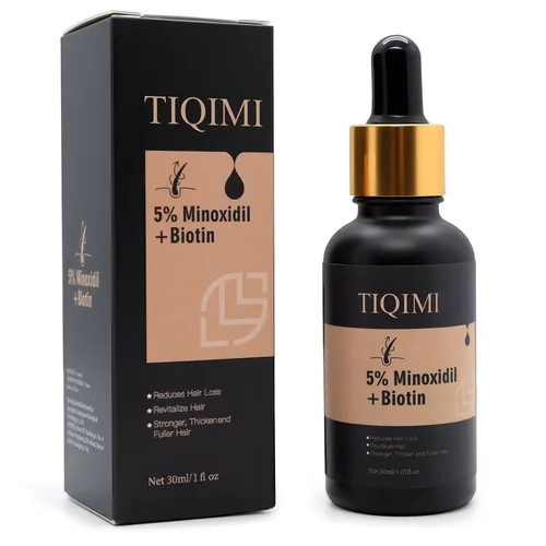 Tratamiento de crecimiento del cabello de minoxidil al 5% para mujeres y hombres, espuma clínicamente probada con biotina y aceite de romero para un