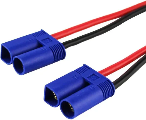 Miniatura 4 de 2 unids EC5 Macho Conector Enchufe 0.157 in Banana Plugs Cargador de Batería Cable Cable de Silicona 11.8 in 11.8 pulgadas (Paquete de 2)
