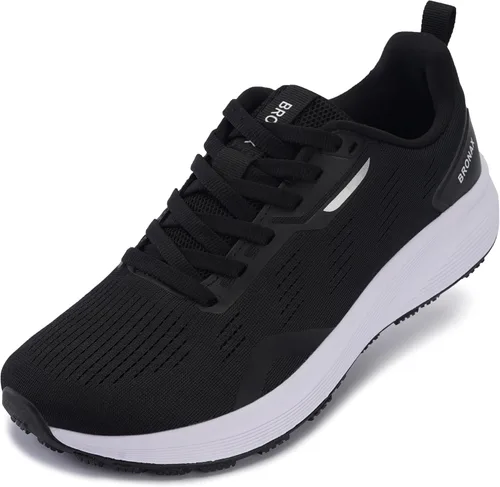 Miniatura 7 de Bronax Zapatillas de correr con punta ancha para hombre Zapatillas de tenis para dar forma natural al pie