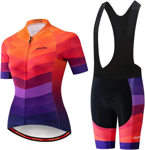 Miniatura 57 de Hotlion Conjuntos de camisetas de ciclismo para mujer, ropa de ciclismo de verano, trajes de bicicleta de carretera, ropa de ciclismo de manga corta