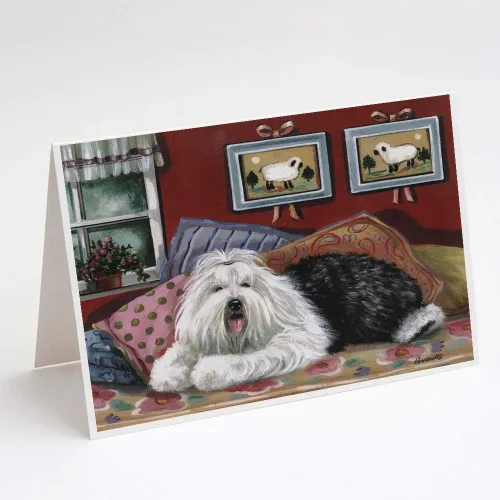 Miniatura 73 de Caroline's Treasures PPP3013GCA7P - Tarjetas de felicitación y sobres para mascotas de Basset Hound Teacher, paquete de 8 tarjetas en blanco
