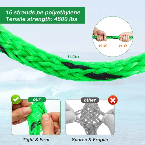 Miniatura 5 de Arnés de remolque resistente para deportes acuáticos con anillos en D, arnés de remolque de barco para tubo remolcable, esquí acuático, wakeboard
