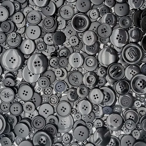 Miniatura 3 de 1600 botones negros de varios tamaños para manualidades, surtido de botones de manualidades mixtos a granel