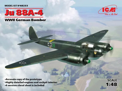 Miniatura 2 de ICM Models Kit modelo Junkers Ju 88A-4 1/48