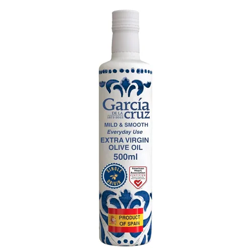 Aceite de oliva virgen extra orgánico de Garcia de la Cruz, sabor suave y suave para uso diario, aceite de oliva orgánico español, de origen único