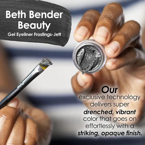 Miniatura 2 de Beth Bender Beauty - Gel Eyeliner Frosting en Negro Mate (Jett)