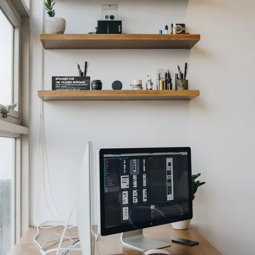 Miniatura 5 de WWBDESK9 - Portalápices de madera rústica para oficina en casa, divertido organizador de escritorio, regalo para compañeros de trabajo, hombres