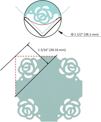 Miniatura 2 de Bira Rose - Perforadora de esquina con forma de rosa, perforadora de esquina para el día de San Valentín, 1.5 pulgadas para álbumes de recortes