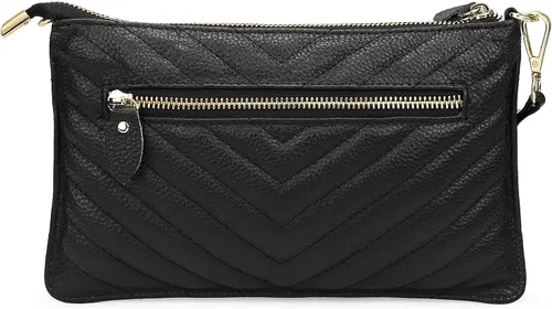 Miniatura 4 de Uromee Cartera de mano para mujer, de piel auténtica, con cadena de hombro desmontable
