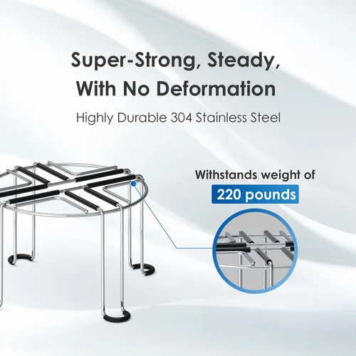 Miniatura 5 de Waterdrop Soporte de acero inoxidable para filtro de agua, con patas antideslizantes de goma, reemplazo para el sistema de filtro de agua Berkey®
