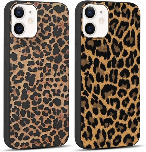 Miniatura 10 de Paquete de 2 Fundas de Teléfono Bonitas con Estampado de Guepardo para Apple iPhone 13 Pro Max de 6.7 Pulgadas, Fundas de Diseño