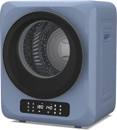 Miniatura 9 de VCJ Secadora portátil de 2.6 pies cúbicos, secadora de ropa eléctrica de 1400 W con 5 modos de secado y bañera de acero inoxidable, secadora Blanco