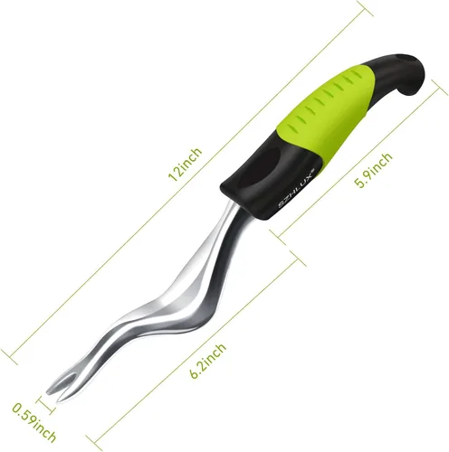 Miniatura 3 de SZHLUX Herramienta de deshierbe manual, herramienta de extracción de malezas prémium para jardín, herramienta de mano de jardinería con mango Verde