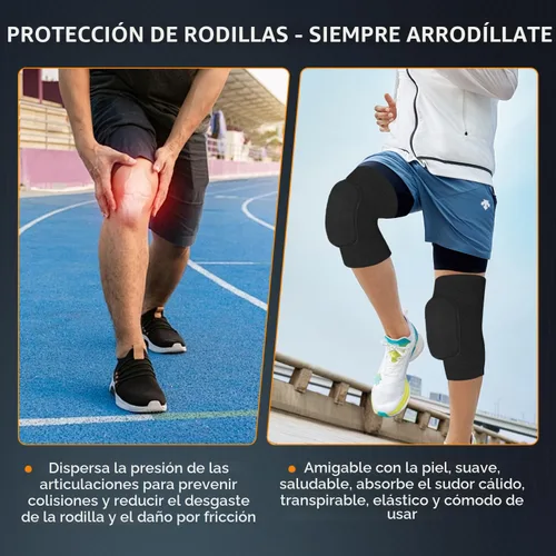 Miniatura 7 de Rodilleras de voleibol para bailarines, suaves y transpirables para hombres, mujeres y niños, rodilleras protectoras para voleibol, fútbol, baile