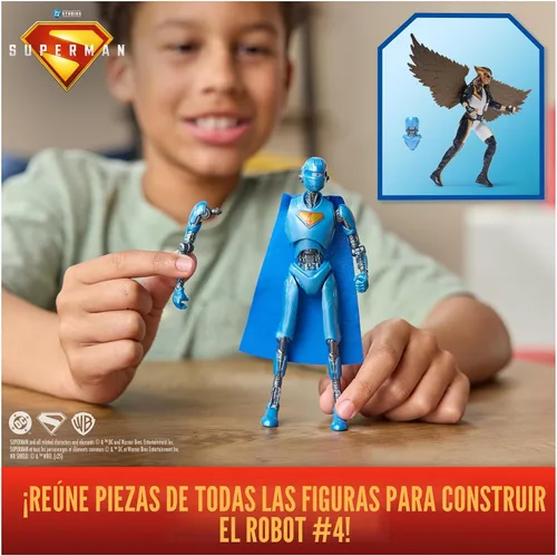 Miniatura 4 de DC Comics, Superman, Chica Halcón, Figura de acción de 6 pulgadas, estilo auténtico de la película de Superman, juguetes de superhéroes para niños
