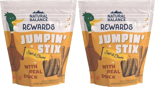 Miniatura 13 de Natural Balance Premios con ingredientes limitados Jumpin' Stix, golosinas sin granos para perros adultos de todas las razas, receta de pollo, 10