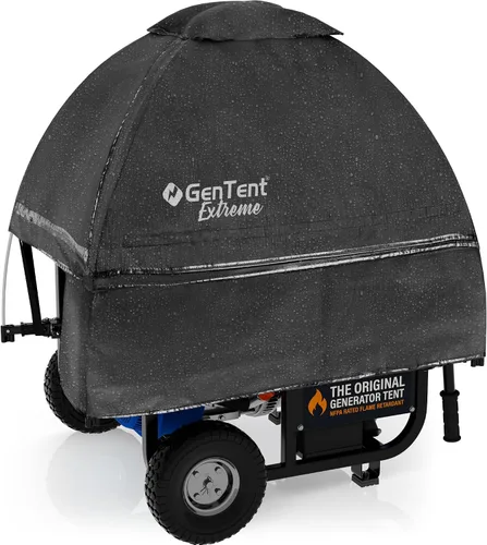 Miniatura 22 de GenTent Funda de funcionamiento del generador - Kit universal (extremo, color tostado) - para generadores portátiles de marco abierto