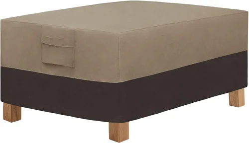 Miniatura 14 de Easy-Going Funda otomana para exteriores, funda impermeable para otomana de patio, funda resistente para muebles de exterior con asas acolchadas