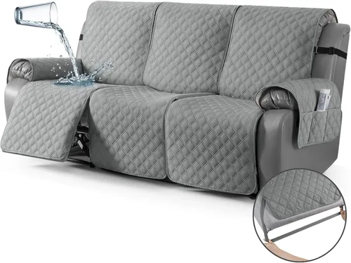 Miniatura 62 de TAOCOCO - Funda antideslizante para silla reclinable, funda para sofá, funda para silla reclinable pequeña con correas elásticas, protector
