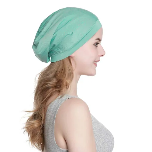 Miniatura 82 de Alnorm - Gorro con forro de satén y suave banda elástica para hombres y mujeres, talla única Se ajusta a la mayoría