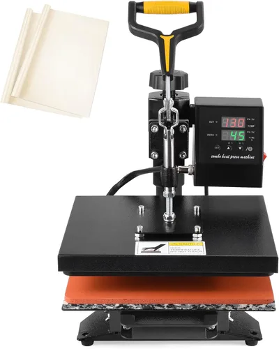 Miniatura 11 de Slendor - Máquina de presión de calor 5 en 1, prensa de calor para sublimación de 12x15 pulgadas, prensa digital de transferencia de calor con Rosa