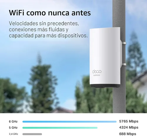 Miniatura 8 de TP-Link Deco 7 Extensor de malla Wi-Fi 7 de tres bandas BE65 BE11000 para exteriores Hasta 3000 pies cuadrados, 2 puertos PoE+ de 2.5G