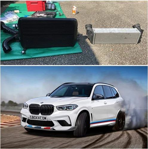 Miniatura 9 de Intercooler de competición de sintonización se adapta a los modelos BMW X5 o X6 de la serie E y la serie F