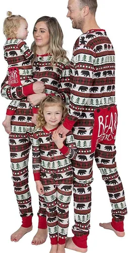 Miniatura 41 de Lazy One - Pijamas navideñas a juego con solapa trasera; para perros, bebés, niños, adolescentes y adultos