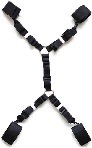 Miniatura 3 de Correas de cama para sujetar lazos sexuales para tobillos y muñecas King Bed Bondaged Restricciones sexuales Esposas sexuales Cuerda y cuerda BDSM