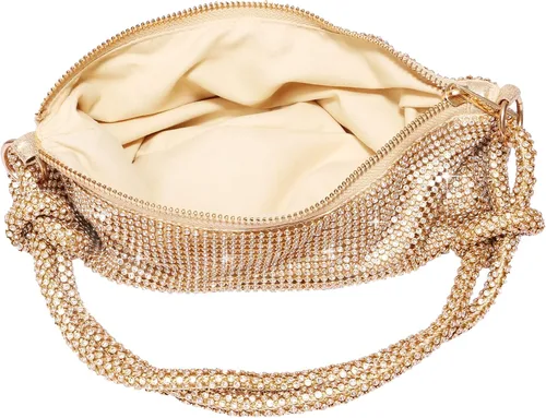 Miniatura 5 de Bolsos de noche con diamantes de imitación para mujer, elegante bolso de noche brillante de cristal, Moda