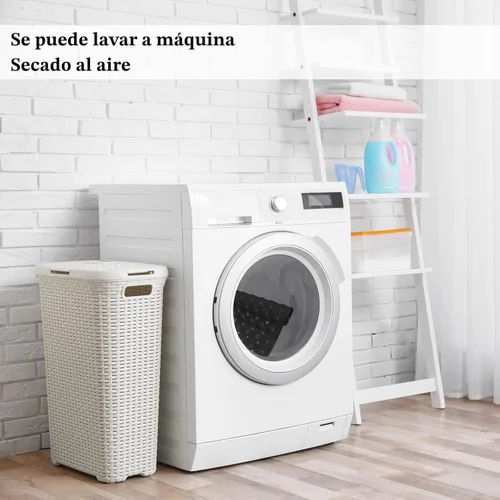 Miniatura 6 de Tapetes para tina y regadera, extralargas, antideslizantes, 39 x 16 pulgadas, lavables a máquina, con ventosas y orificios de drenaje para baño