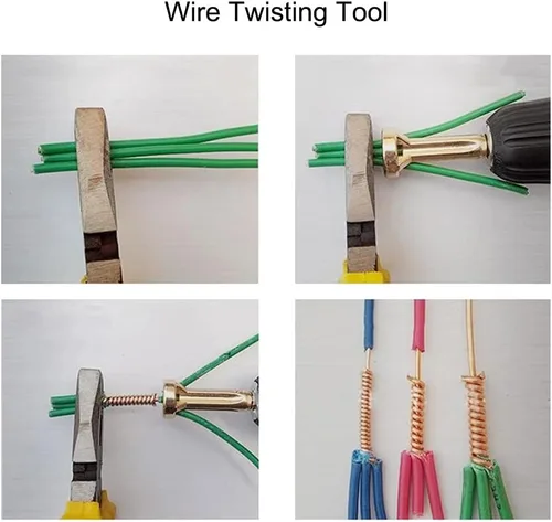 Miniatura 4 de Herramienta de torsión de alambre, pelacables y tornado, herramienta de alambre de torsión de conector rápido, terminales de cable, accesorios