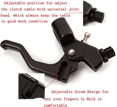 Miniatura 3 de PROCNC Universal Performance Stunt Clutch Lever Compatible con Suzuki GSX-R600/750 2006 2007-2010, GSXR1000 05-06, Honda GROM 14-16, CBR250R 11-13