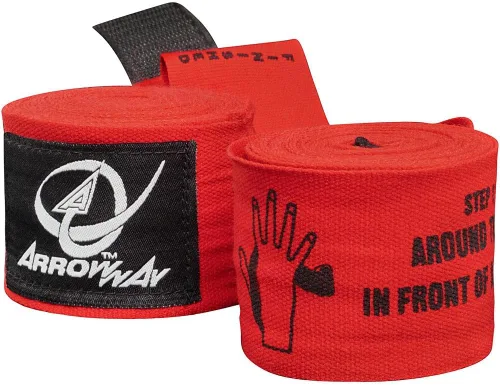 Miniatura 6 de ArrowWay Vendas de mano instructivas con instrucciones impresas para boxeo y MMA - Meister elástico de 142 pulgadas