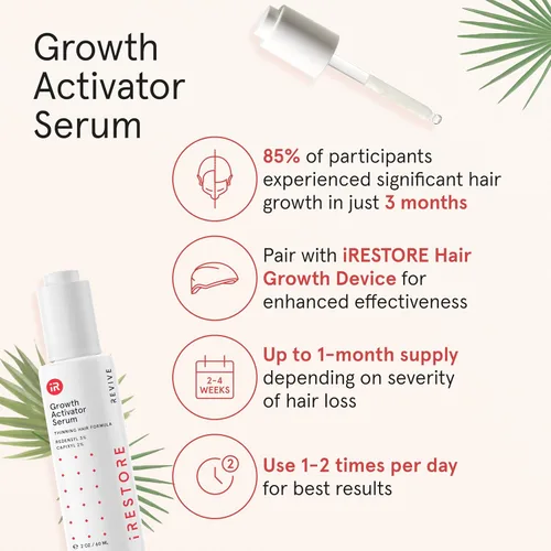 Miniatura 7 de iRESTORE Suero para el cuero cabelludo Suero para el crecimiento del cabello para mujeres y hombres Lo mejor para adelgazamiento del cabello