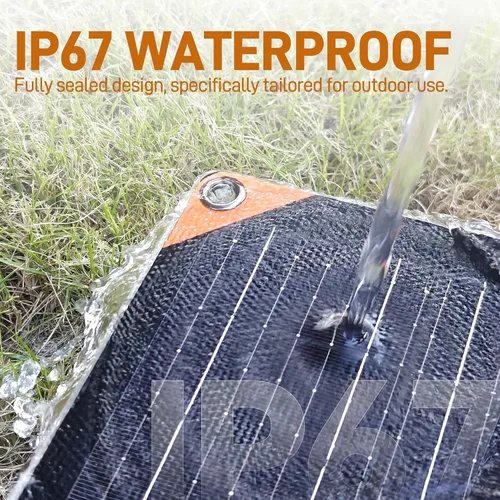 Miniatura 5 de SUNAPEX Cargador de Mantenimiento de Goteo Solar de 12V 30 Vatios - Cargador de Batería Impermeable Alimentado por Energía Solar - Kit de Panel Negro