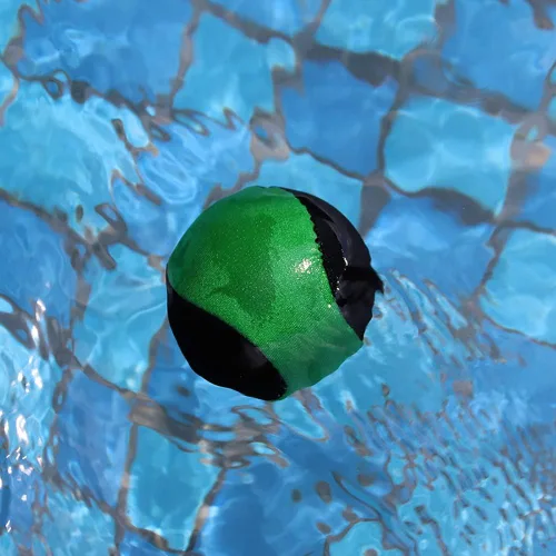Miniatura 3 de Pelota rebotadora de agua, paquete de 2 pelotas para aliviar el estrés para nadar, playa y actividades al aire libre (amarillo + verde, 2.2 in)