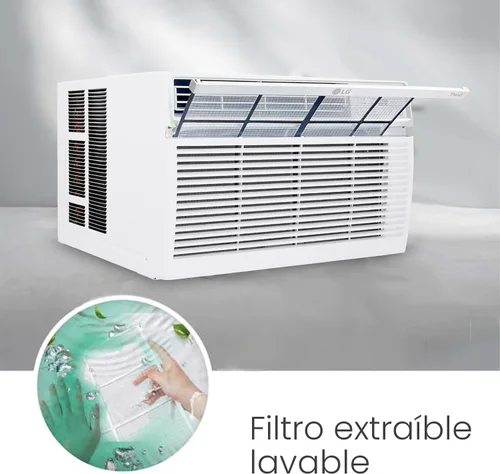 Miniatura 4 de LG 8,000 Aire acondicionado de ventana, 115 V, 350 pies cuadrados. (14' x 25' Tamaño de habitación), Funcionamiento silencioso, Control electrónico