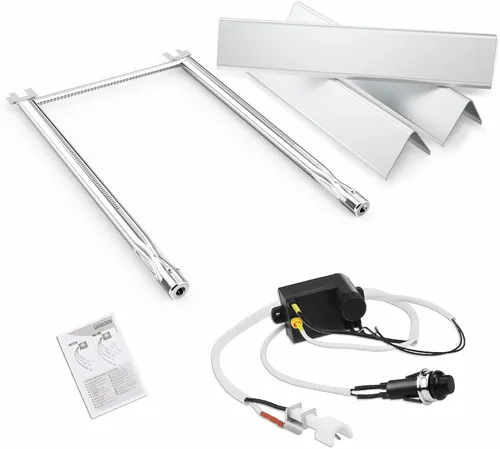 Miniatura 21 de Uniflasy 65032 Tubo de quemador de parrilla para parrillas Weber Q3200, Q300, Q320, Q3000, 404341, 57060001, 586002 parrillas de gas, quemador