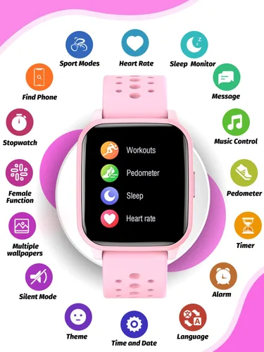 Miniatura 2 de Reloj inteligente para niños y niñas, reloj inteligente para niños, regalos para niños de 4 a 16 años con modo de sueño, 19 modos deportivos