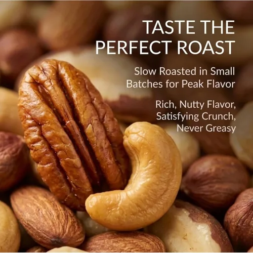 Miniatura 6 de Jaybee's Nueces mixtas sin sal 32 onzas Mezcla de nueces gourmet tostadas de lujo con anacardos, almendras, nueces, avellanas, nueces de Brasil