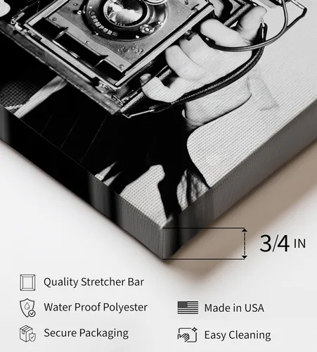 Miniatura 3 de Poster Master Lienzo para cámara antigua, impresión retro de fotógrafo, arte de fotografía, regalo para hombres, mujeres, camarógrafos, gran